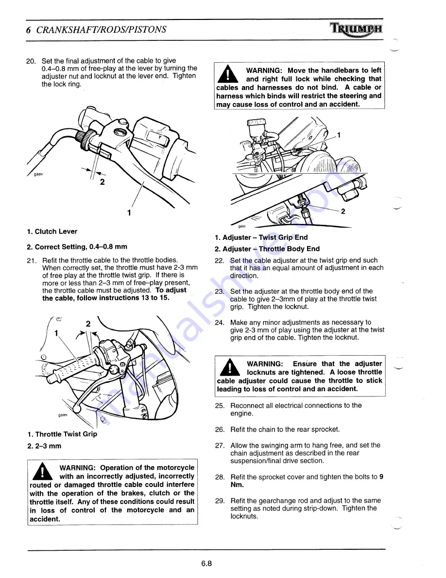 Triumph Daytona 955i Service Manual Download Page 89