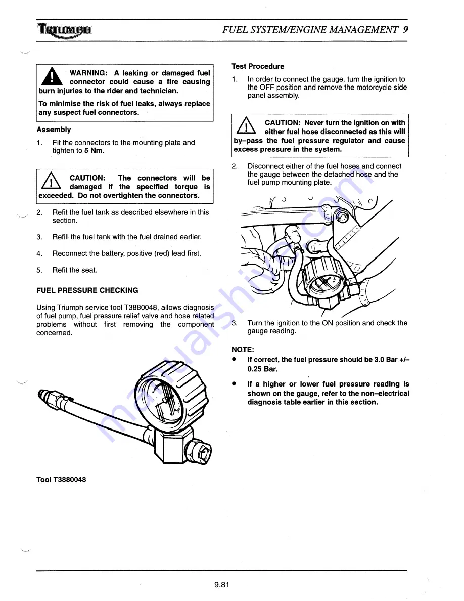 Triumph Daytona 955i Service Manual Download Page 222