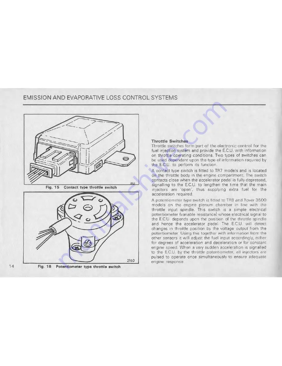 Triumph Rover 3500 Owner'S Manual Download Page 15