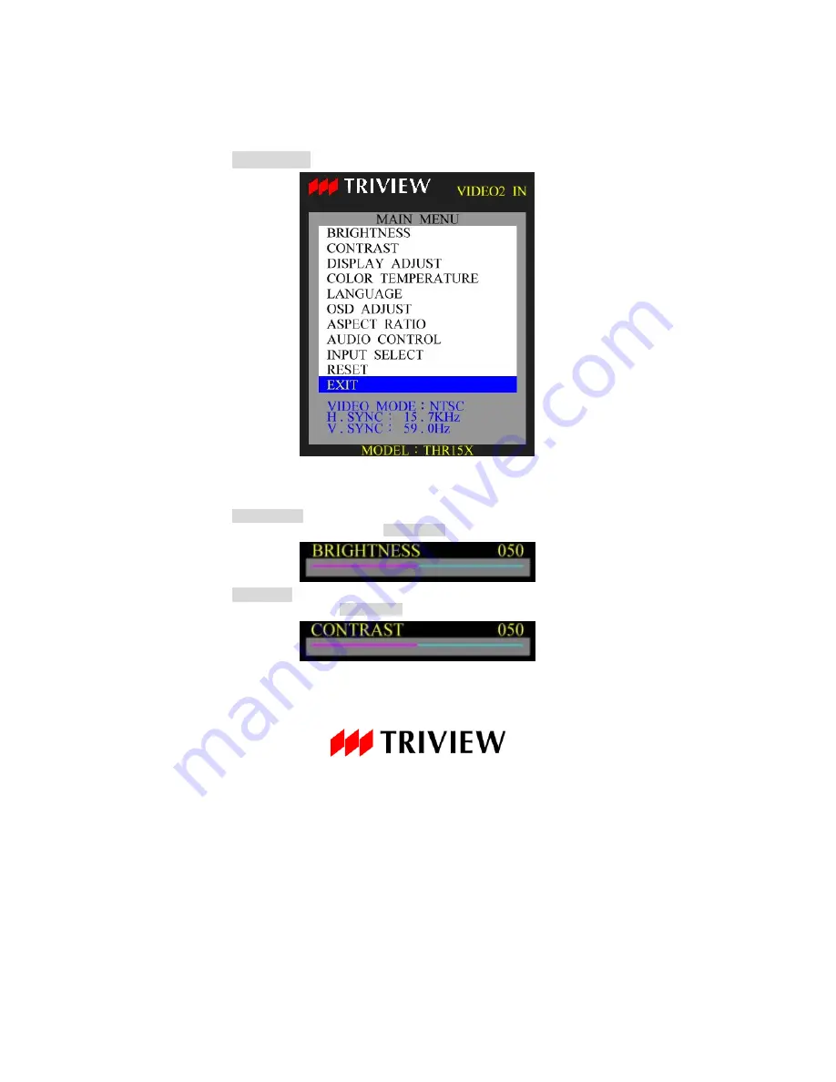 TRIVIEW THR15X Operating Instructions Manual Download Page 11