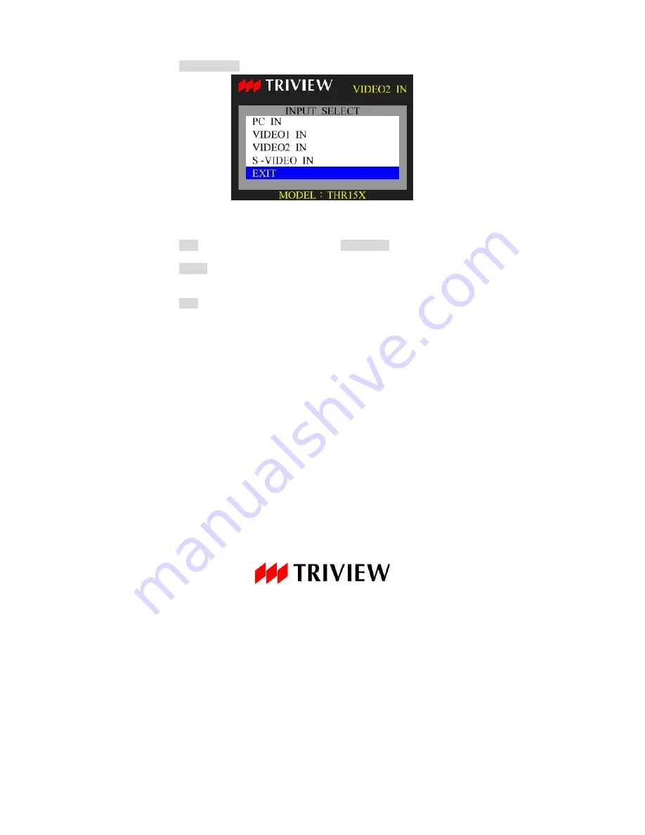 TRIVIEW THR15X Operating Instructions Manual Download Page 26