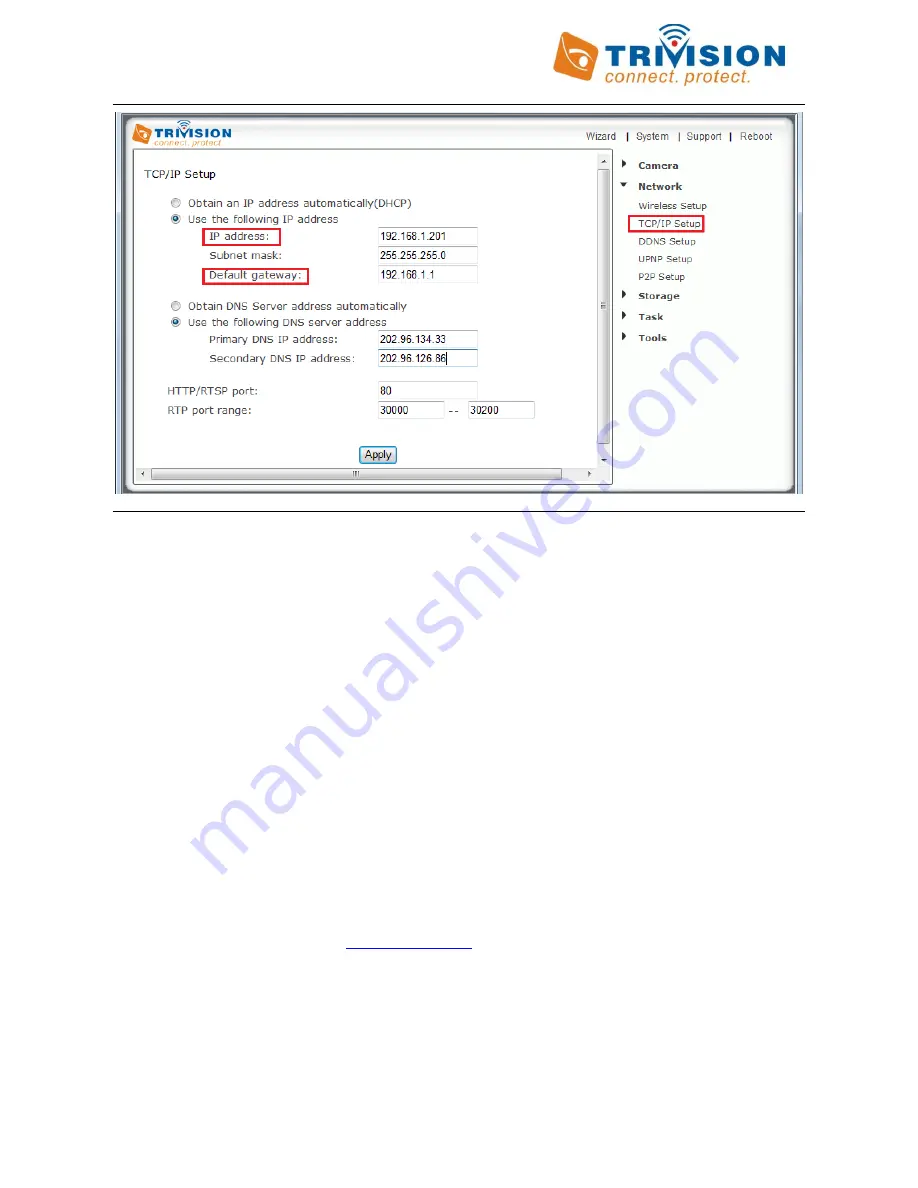 TriVision NC-107WF User Manual Download Page 20