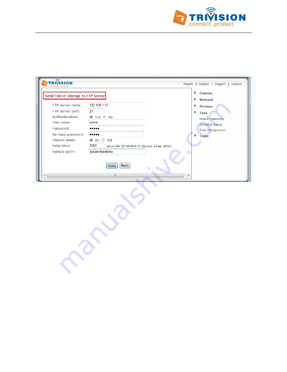 TriVision NC-107WF User Manual Download Page 42