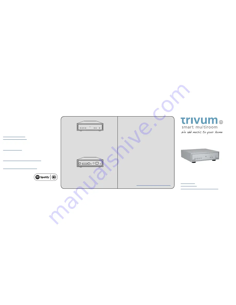 Trivum AudioBox Скачать руководство пользователя страница 1