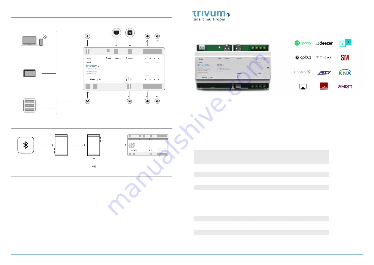 Trivum RP321 Quick Installation Manual Download Page 1