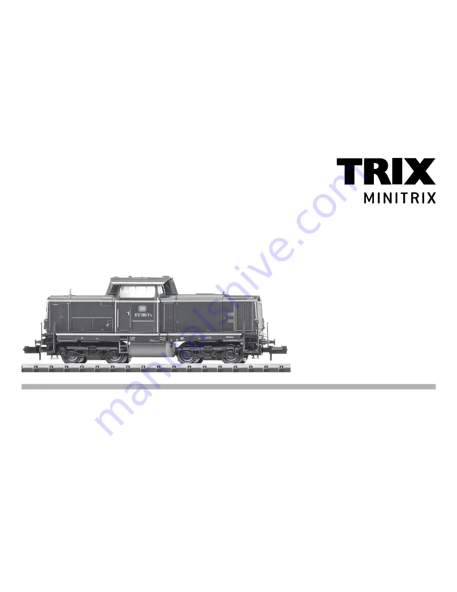 Trix 12339 Operating Instructions Manual Download Page 1