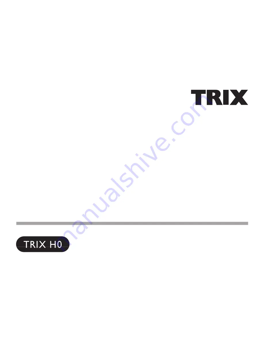 Trix 21508 Manual Download Page 1