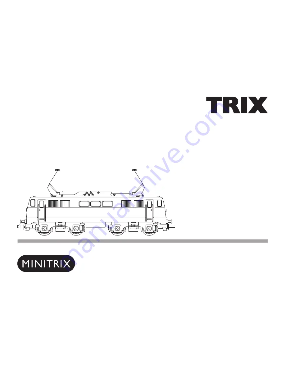 Trix minitrix BR 111 Manual Download Page 1