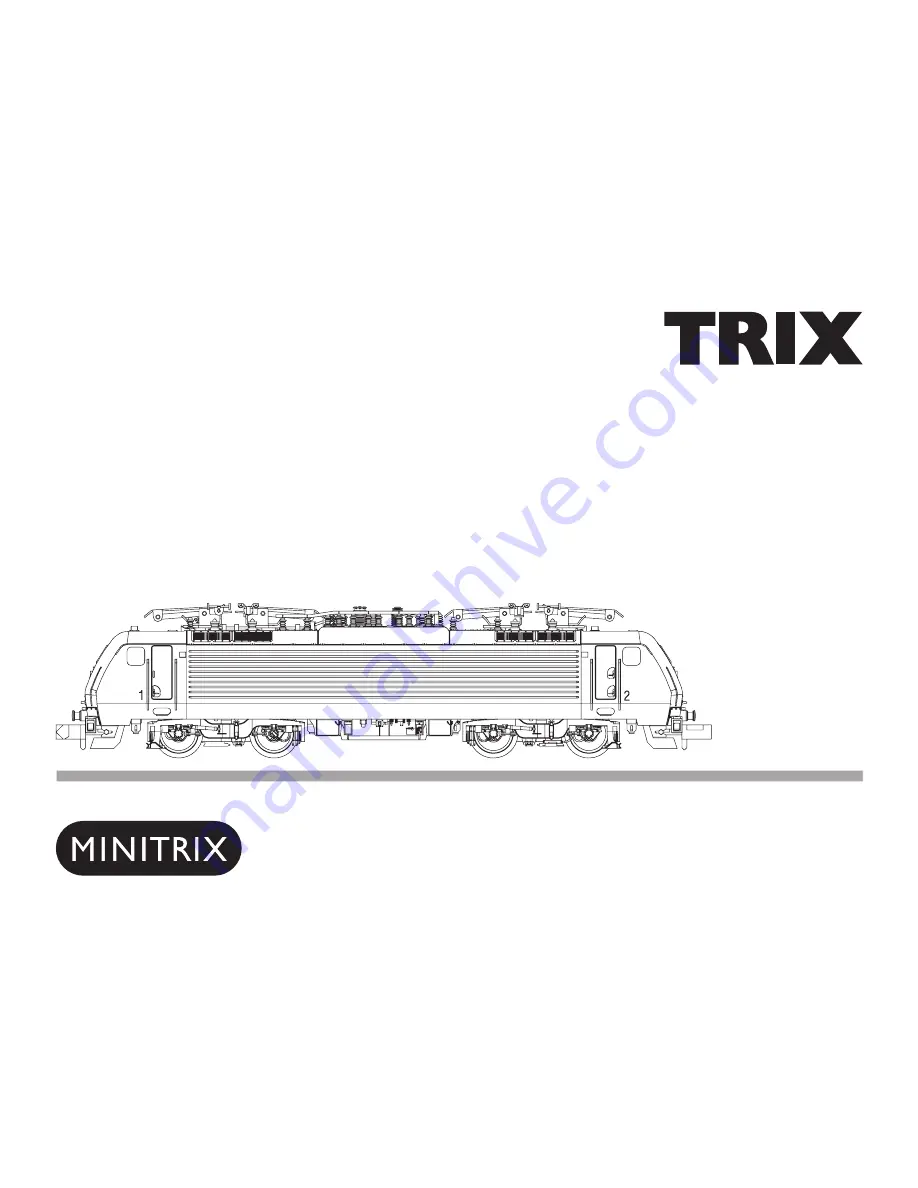 Trix Minitrix BR 189 Скачать руководство пользователя страница 1