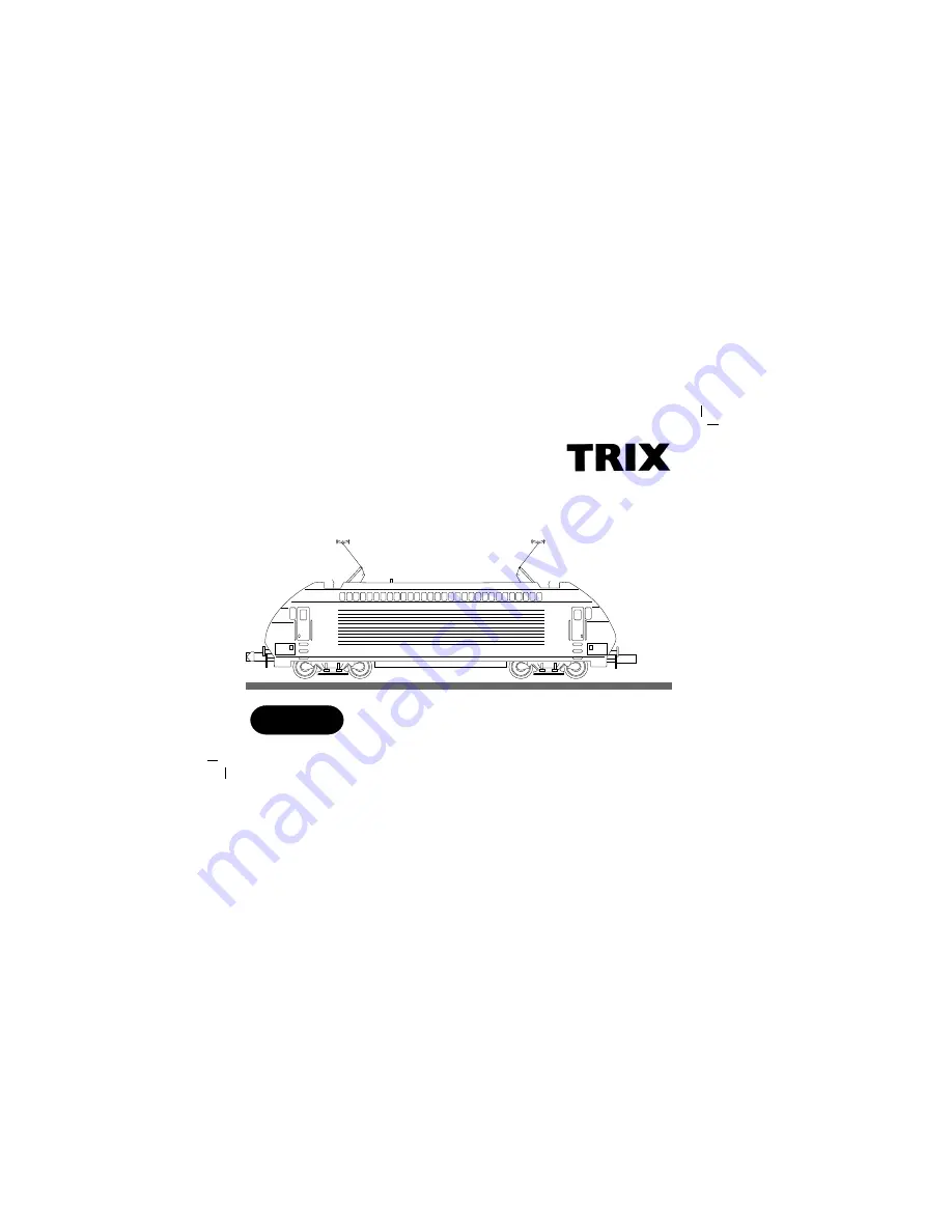 Trix minitrix Re 460 Manual Download Page 1