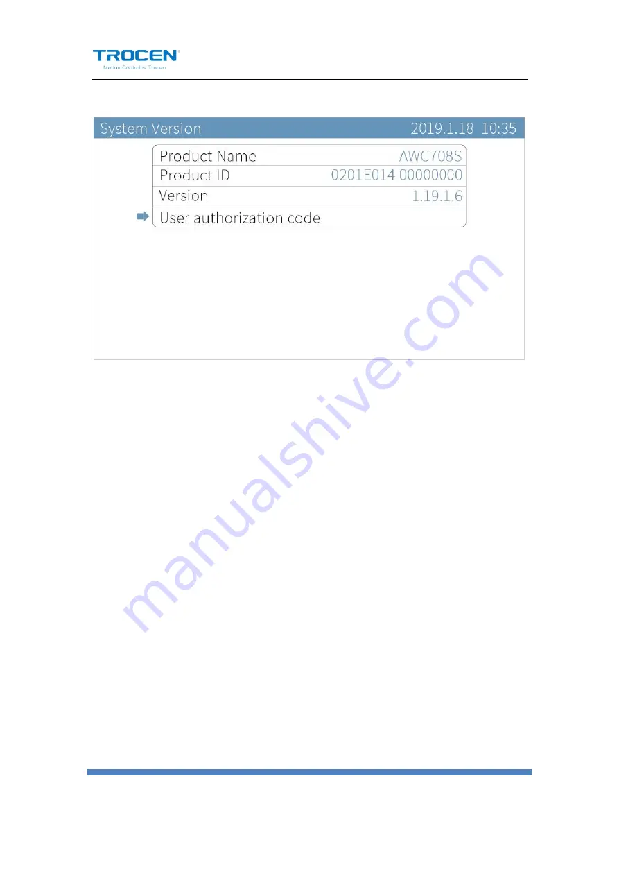 Trocen AWC708S User Manual Download Page 74