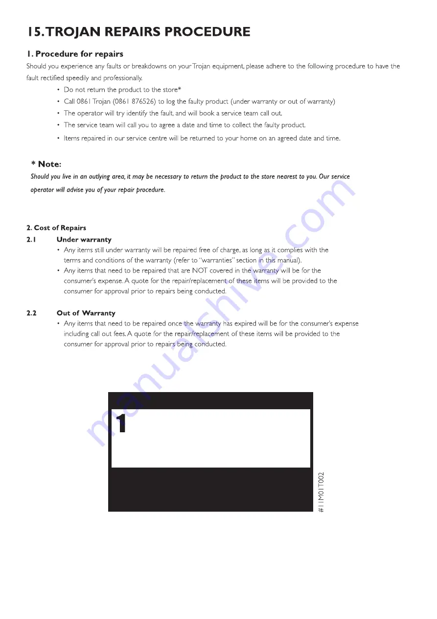 Trojan COLORADO 350 Assembly, Care And Instructions Manual Download Page 21