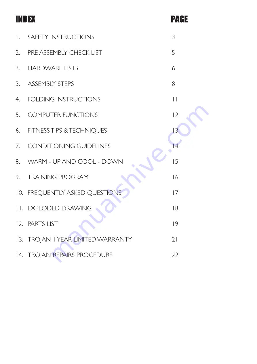 Trojan DELTA 300 Assembly, Care And Instructions Manual Download Page 2