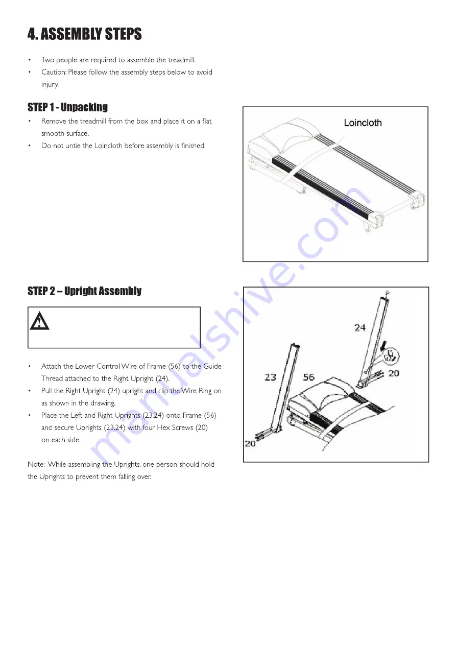 Trojan Inspire 330 Assembly, Care And Instructions Manual Download Page 7