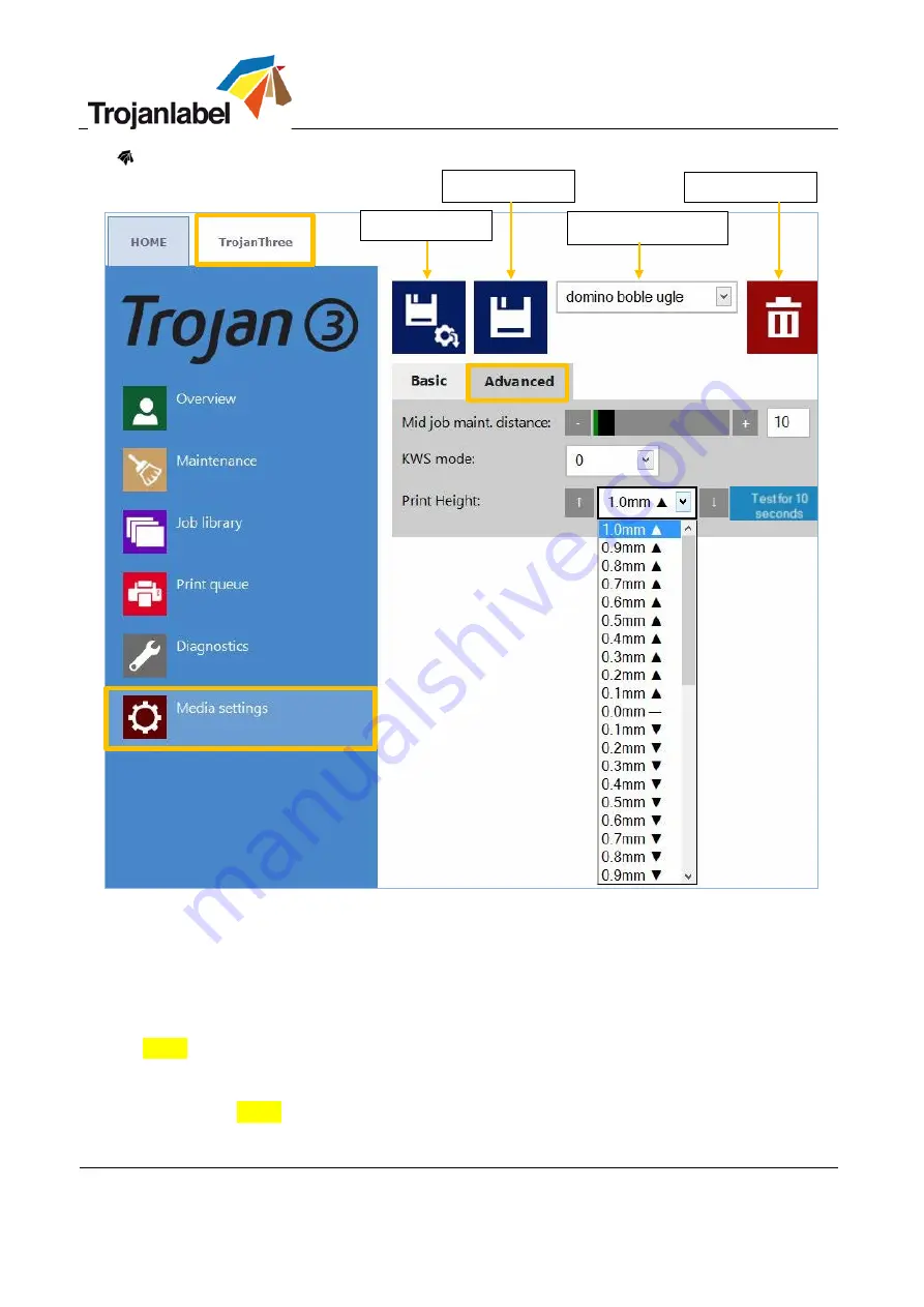 TrojanLabel Trojan 3 User Manual Download Page 60