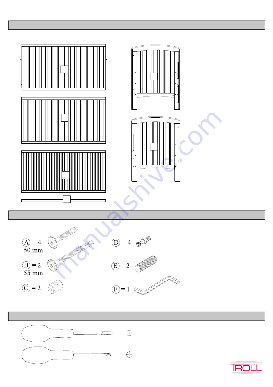 TROLL nursery ANNA COT Manual Download Page 3