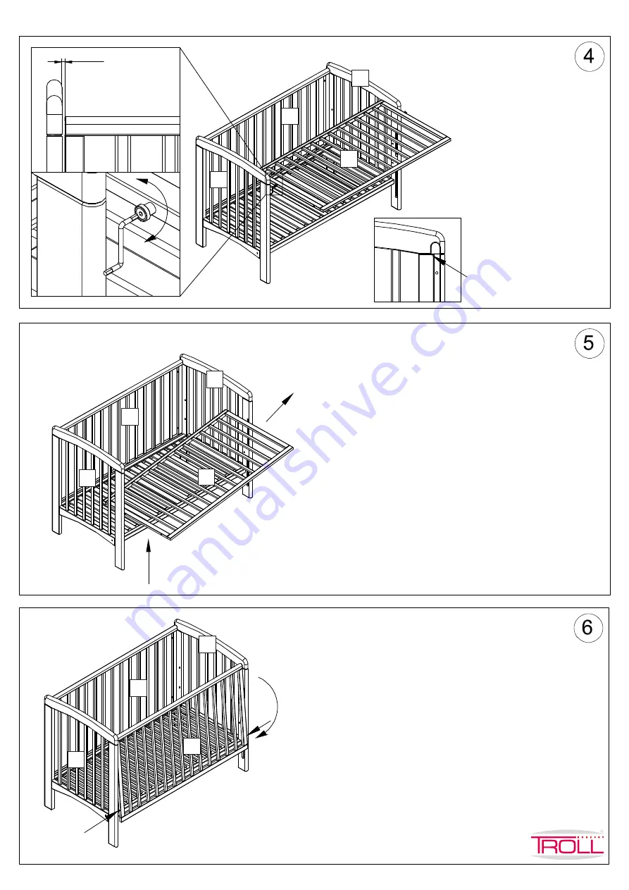 TROLL nursery ANNA COT Manual Download Page 5