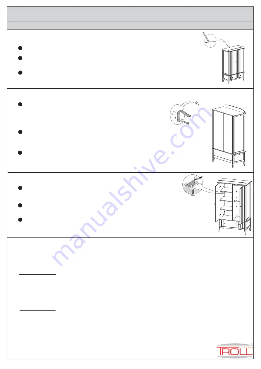 TROLL nursery GROOVY Assembly Instructions Manual Download Page 8