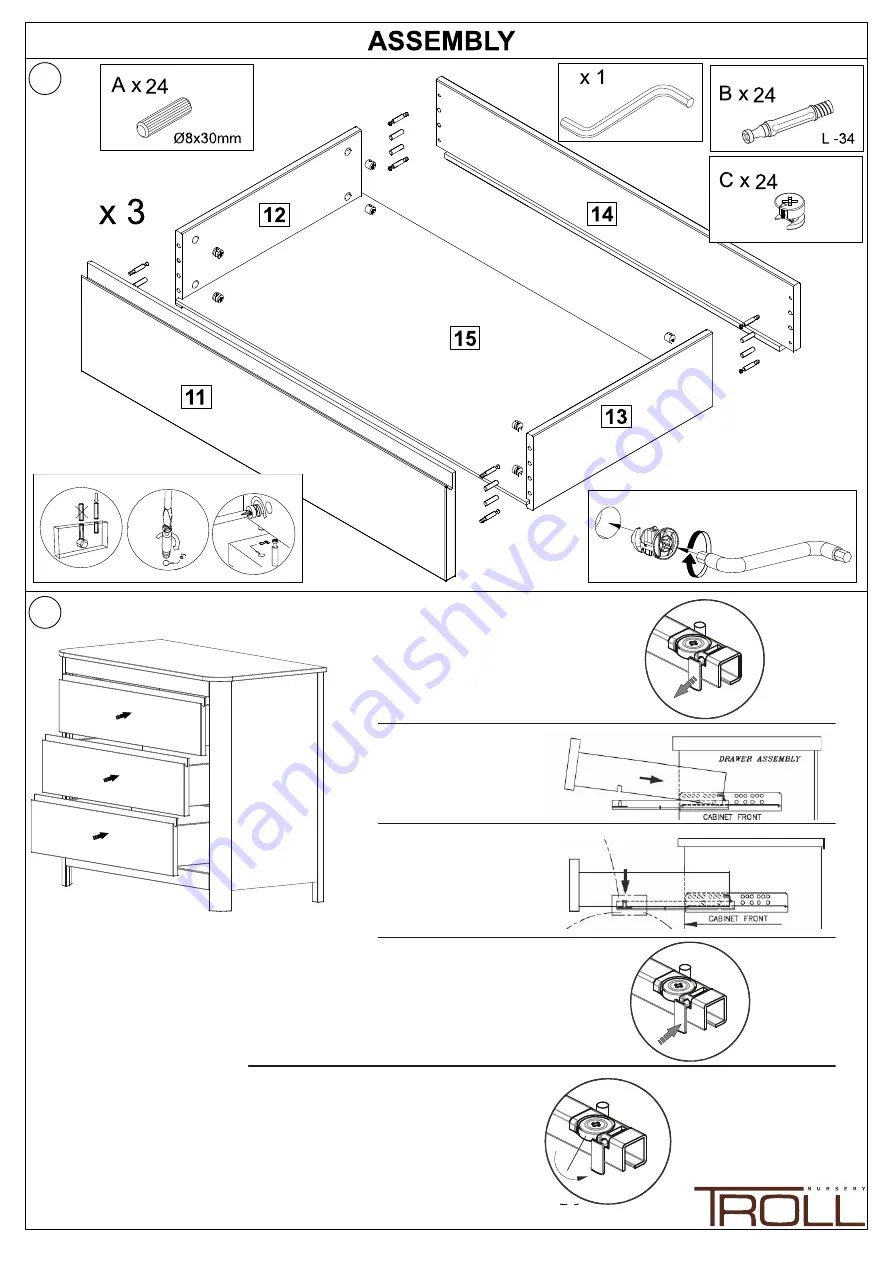 TROLL nursery SUN DRESSER Скачать руководство пользователя страница 7