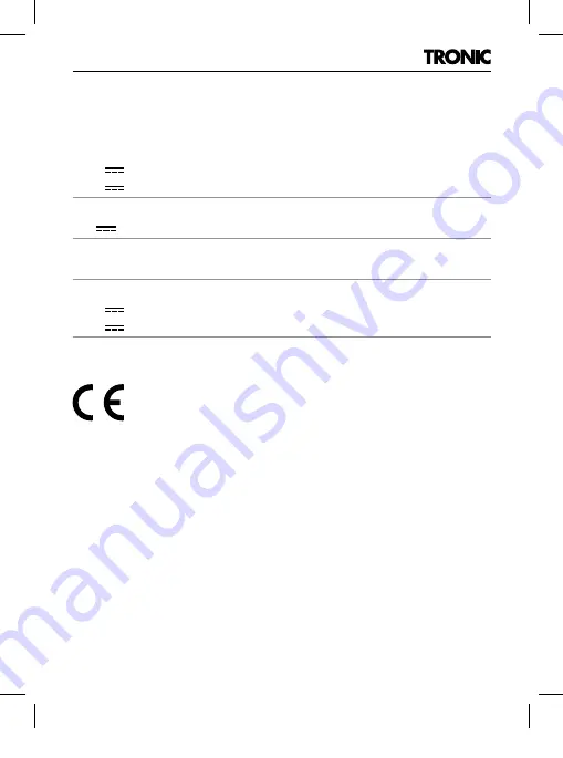 Tronic TCA 3 A1 Operating Instructions Manual Download Page 14