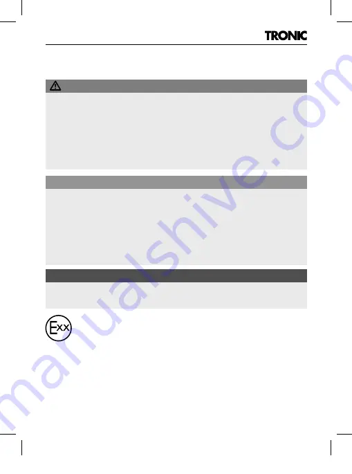 Tronic TCA 3 A1 Operating Instructions Manual Download Page 68