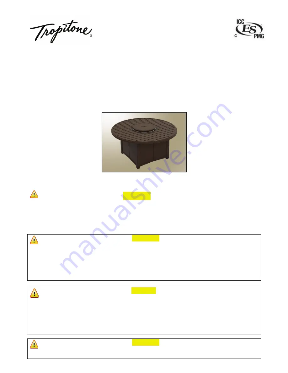 tropitone 401154FP Скачать руководство пользователя страница 1