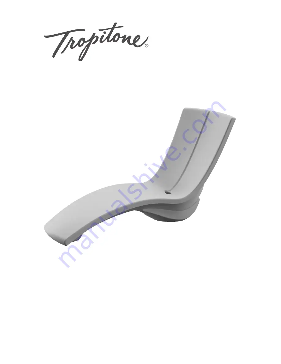 tropitone Curve Chaise Assembly Instructions Download Page 1