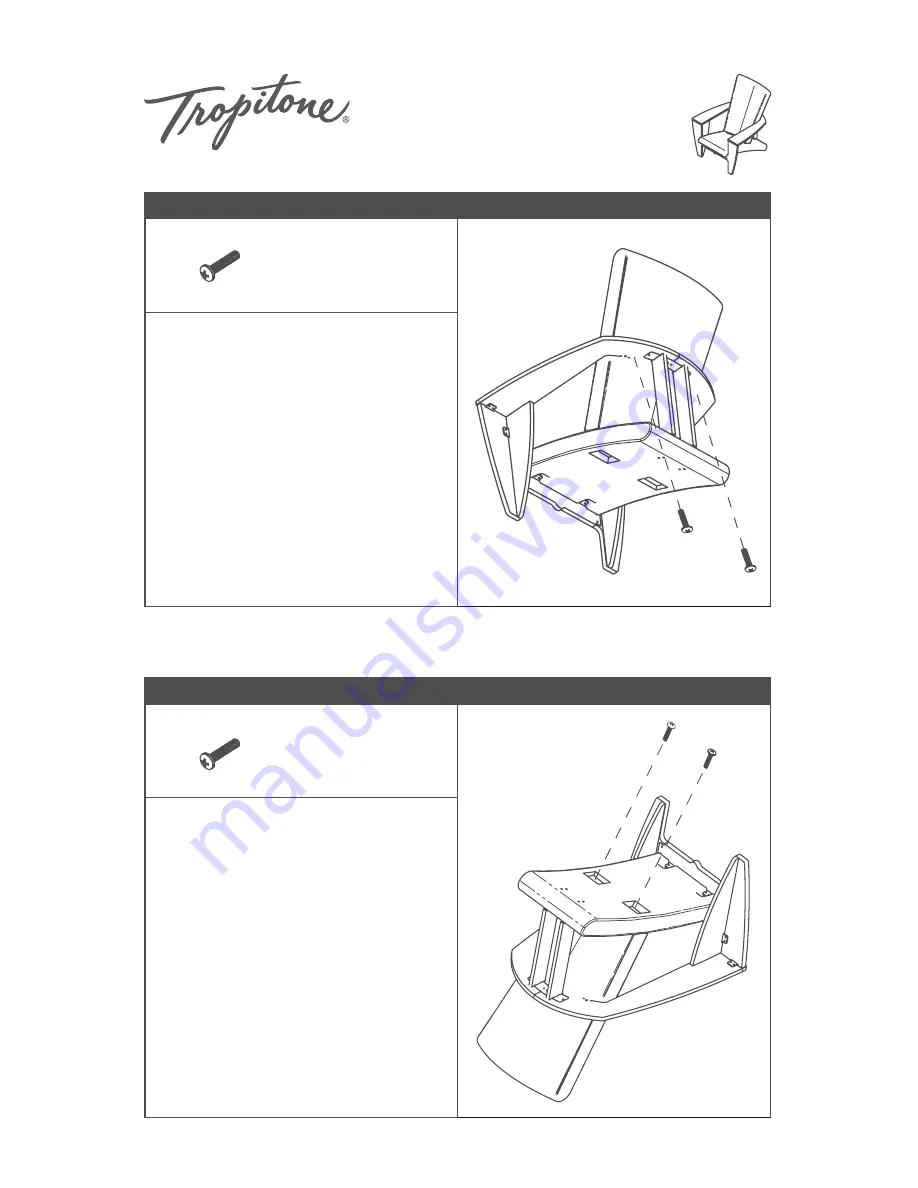 tropitone Curve Assembly Instructions Download Page 3