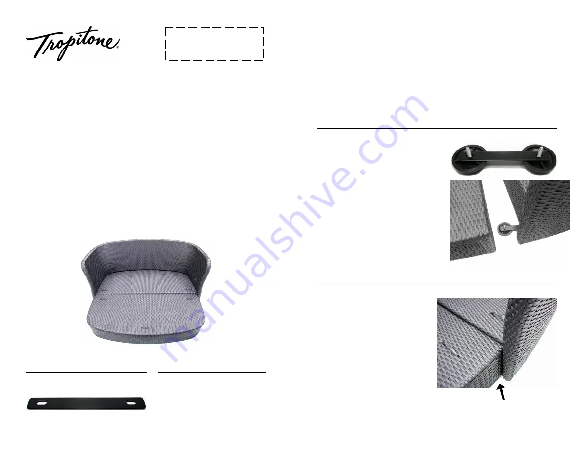 tropitone Mia Woven Lounger 361050 Assembly Instructions Download Page 1