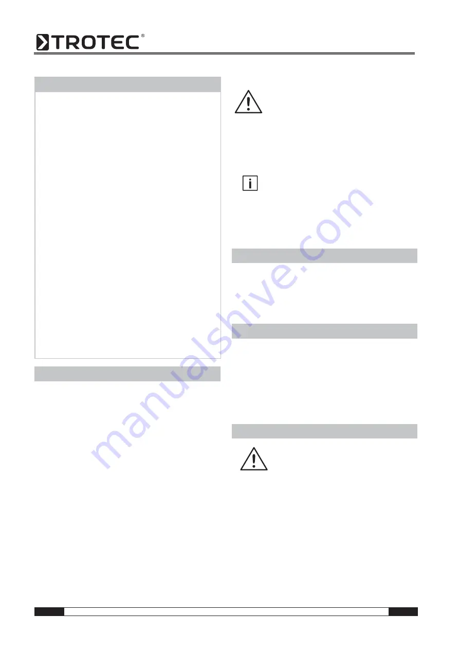 Trotec 1.410.000.203 Operating Manual Download Page 12