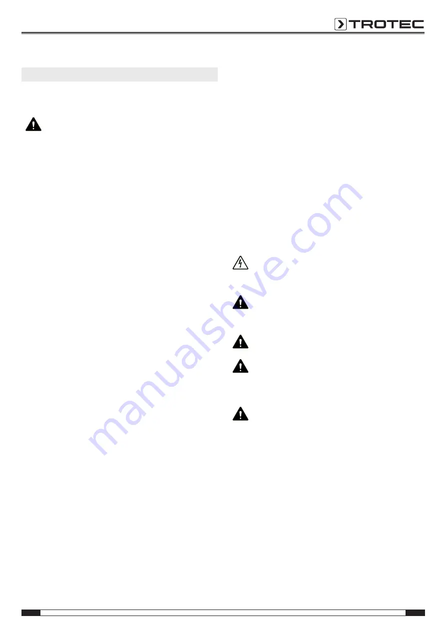 Trotec BC21WP Quick Start Manual Download Page 3