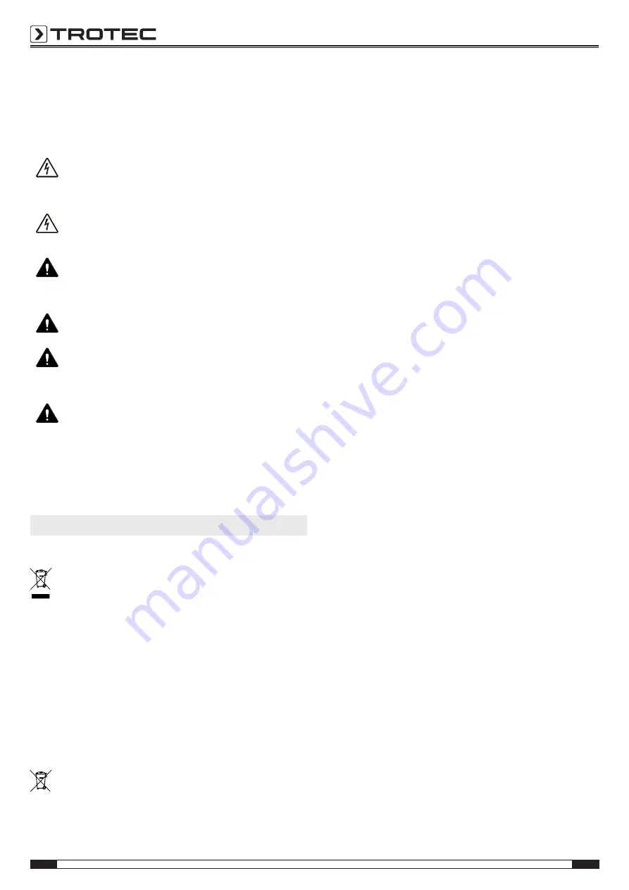 Trotec BI20 Manual Download Page 8