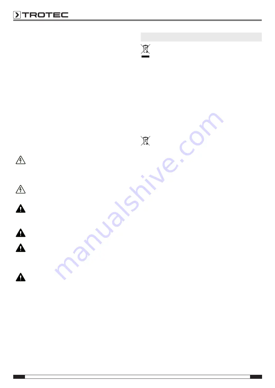 Trotec BM31WP Manual Download Page 6