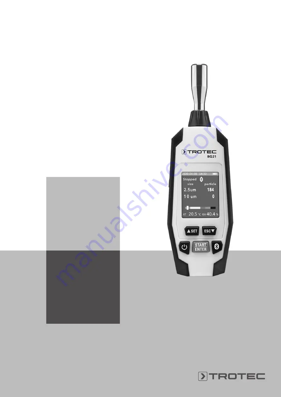 Trotec BQ21 Operating Manual Download Page 1