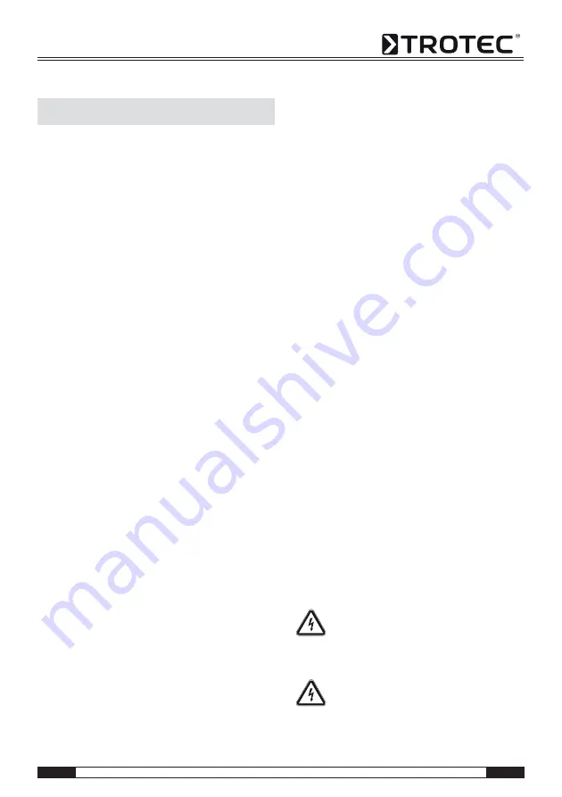 Trotec MD 05-30 Operating Manual Download Page 5