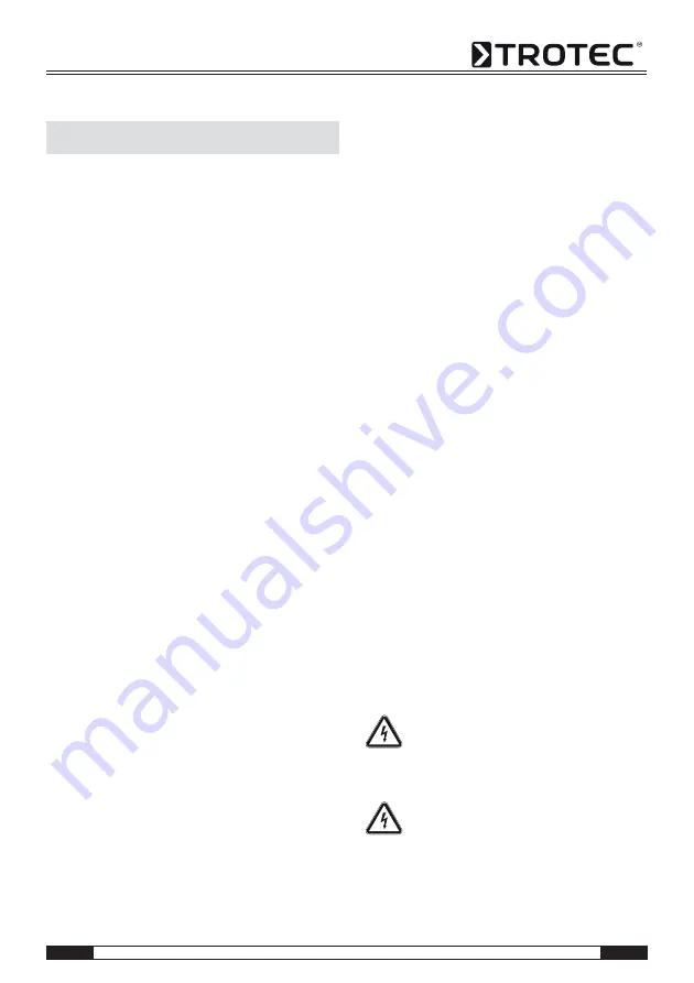 Trotec MD 05-30 Operating Manual Download Page 19