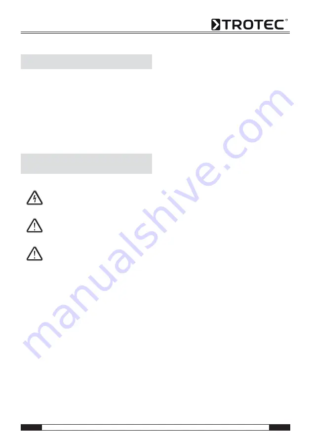 Trotec MD 05-30 Operating Manual Download Page 89