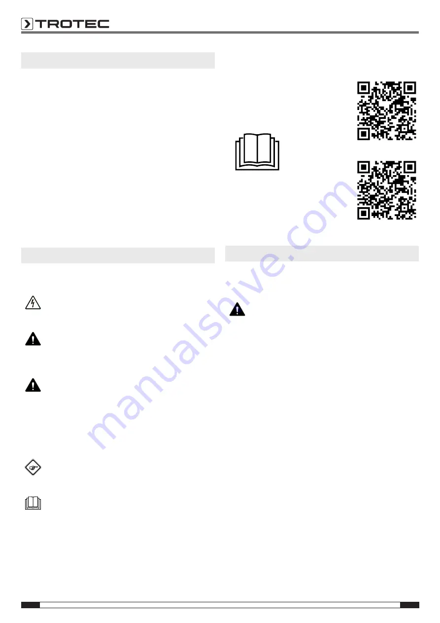 Trotec PAC 2000 S Operating Manual Download Page 2