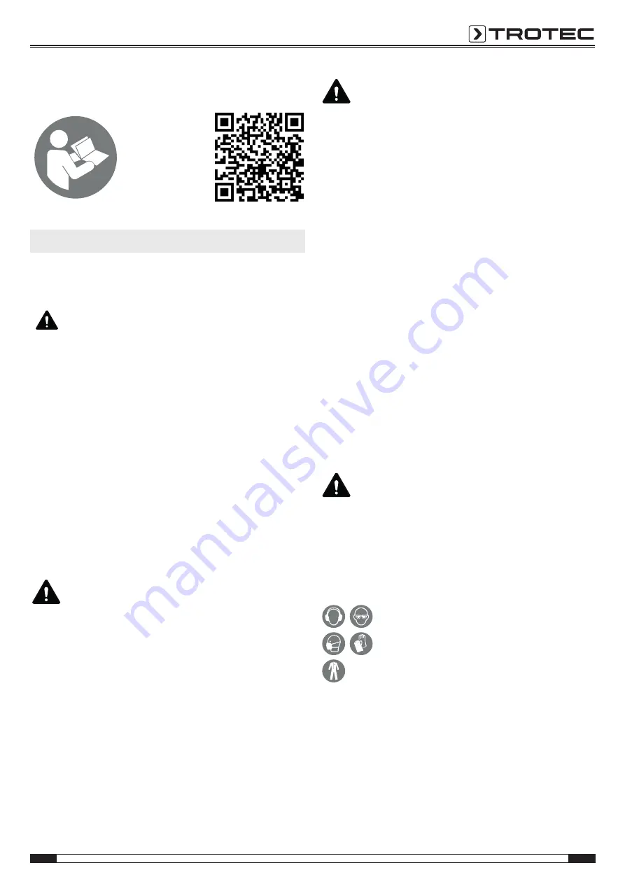 Trotec PAGS 10-230 Operating Manual Download Page 3