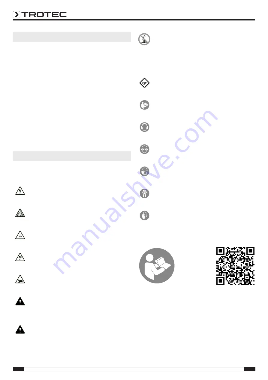 Trotec PBSS 10-600 Original Instructions Manual Download Page 2