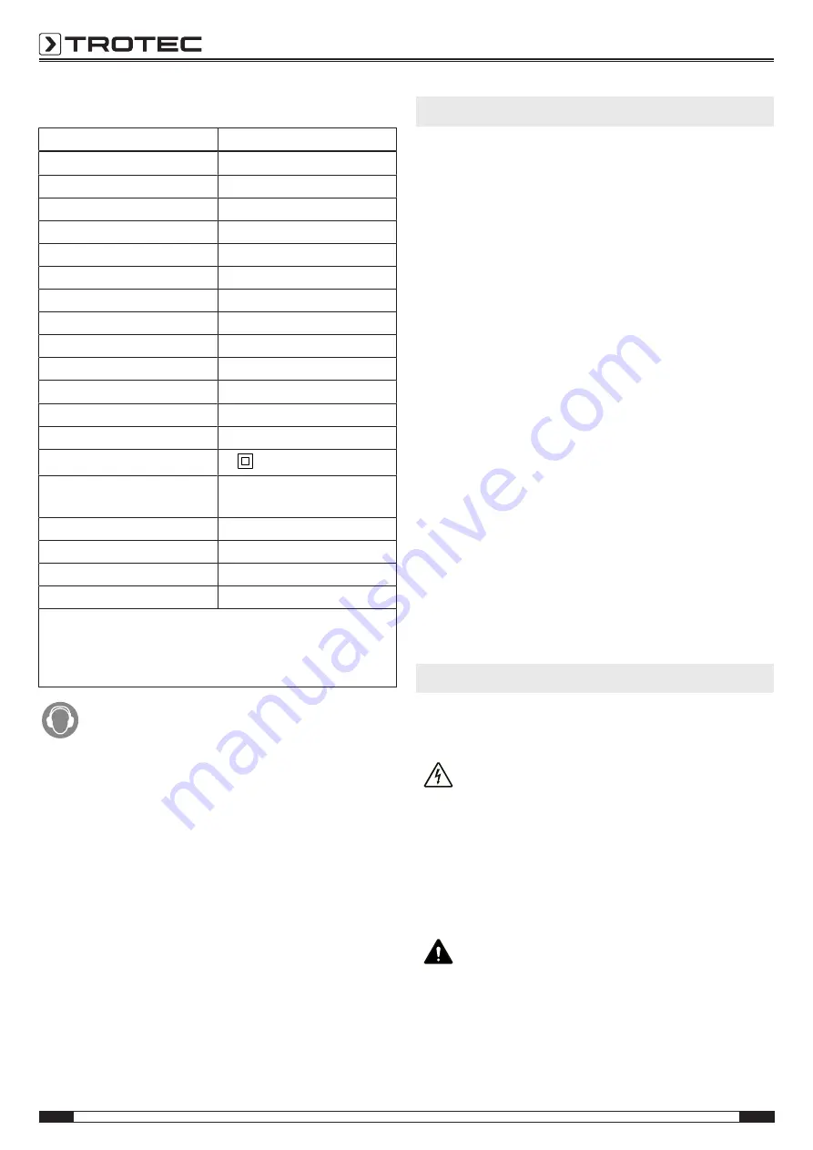 Trotec PCPS 10-1100 Original Instructions Manual Download Page 8