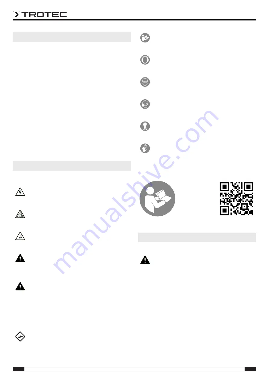 Trotec PHDS 11-20V Original Instructions Manual Download Page 2