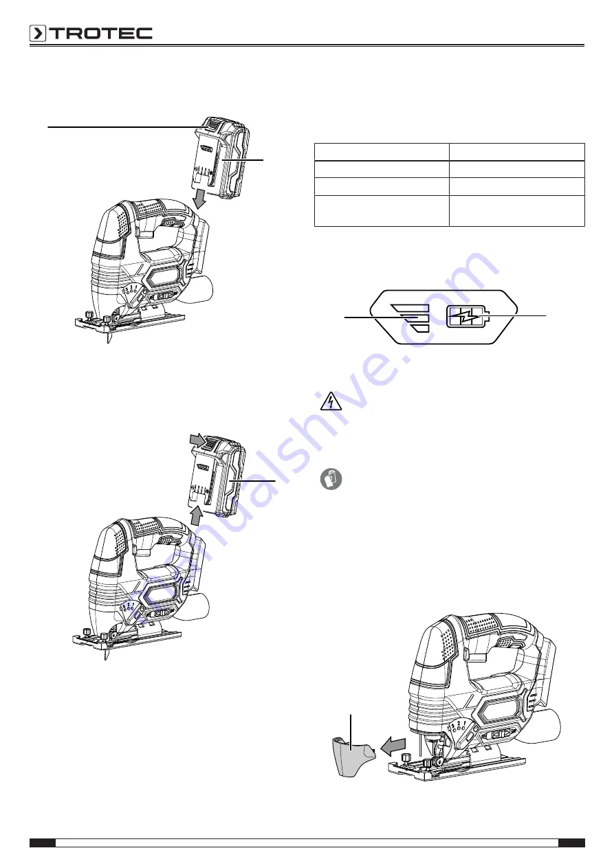 Trotec PJSS11-20V Operating Manual Download Page 12