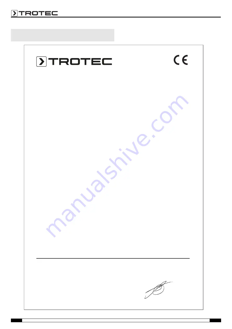 Trotec TAC 5000 Operating Manual Download Page 10