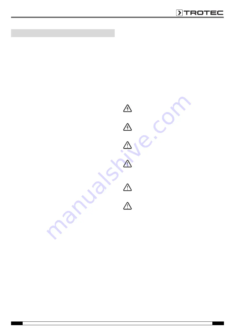 Trotec TTK 128 E Operating Manual Download Page 3