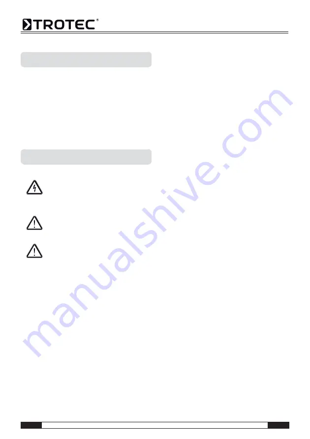 Trotec TTK 75 S Operating Manual Download Page 30