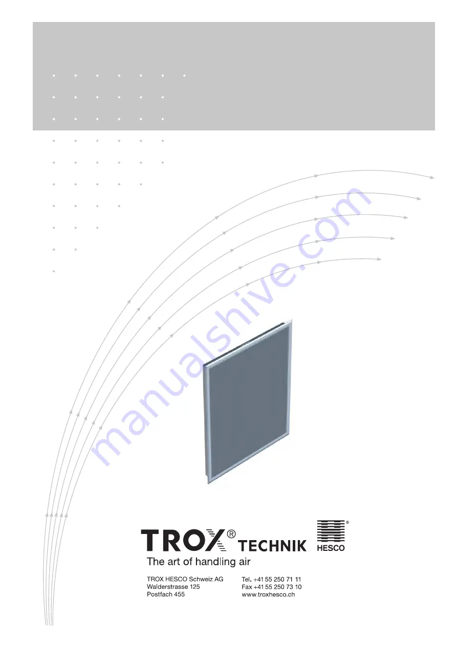 Trox Hesco QL-WE-O Скачать руководство пользователя страница 1