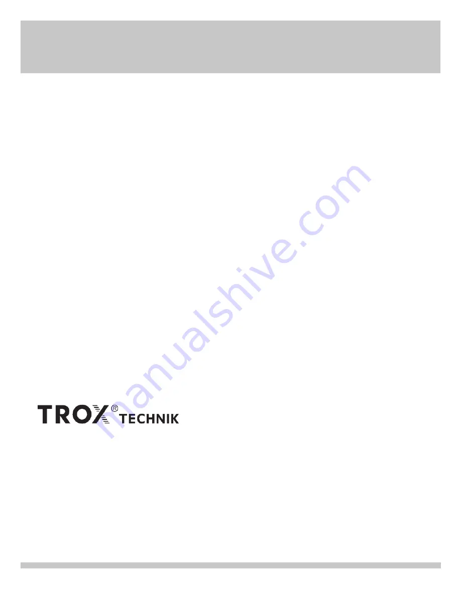 Trox Technik DID301 Installation, Operation And Maintenance Manual Download Page 2