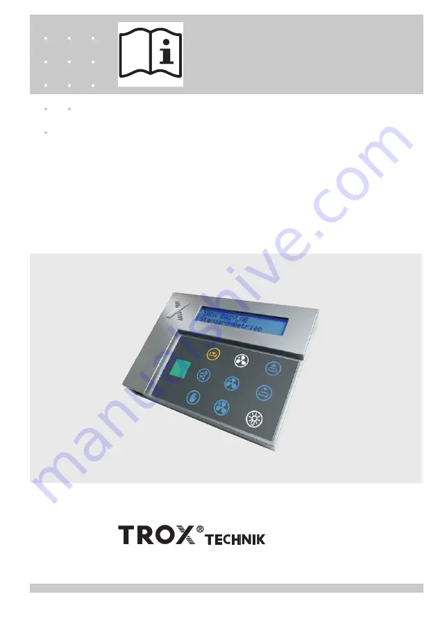 Trox Technik EASYLAB BE-LCD-01 Operating And Installation Manual Download Page 1