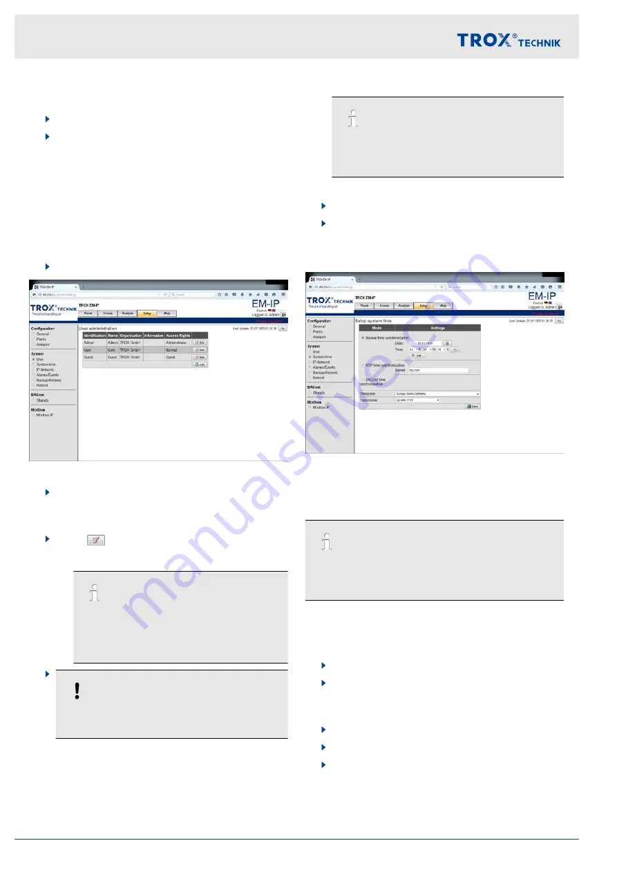 Trox Technik EM-IP Configuration Manual Download Page 18